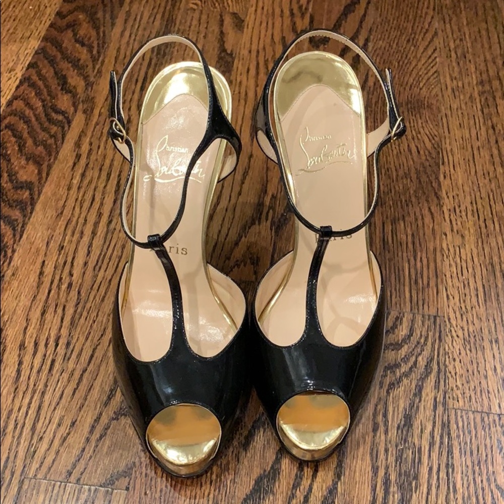 Christian Louboutin T Strap Platform Heels